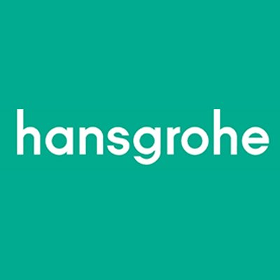 logo firmy Hansgrohe - vodovodní baterie pro koupelnu, sprchu a kuchyň